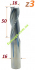 Sekira 602-165-16 // пазова твердосплавна фреза для деревини D16*h50*d16*L100